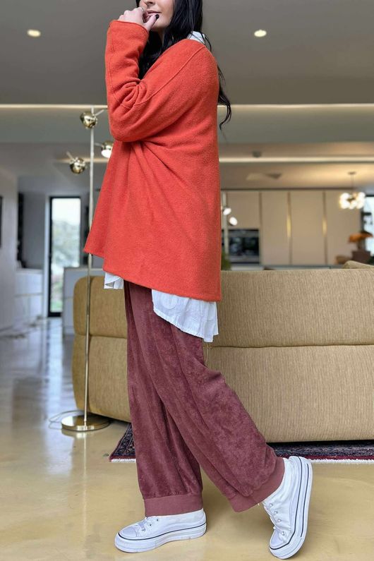 Conrad Oversized Boxy Knit Ginger